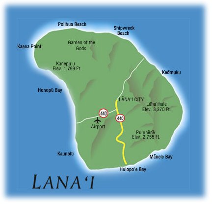 Map of Lana'i